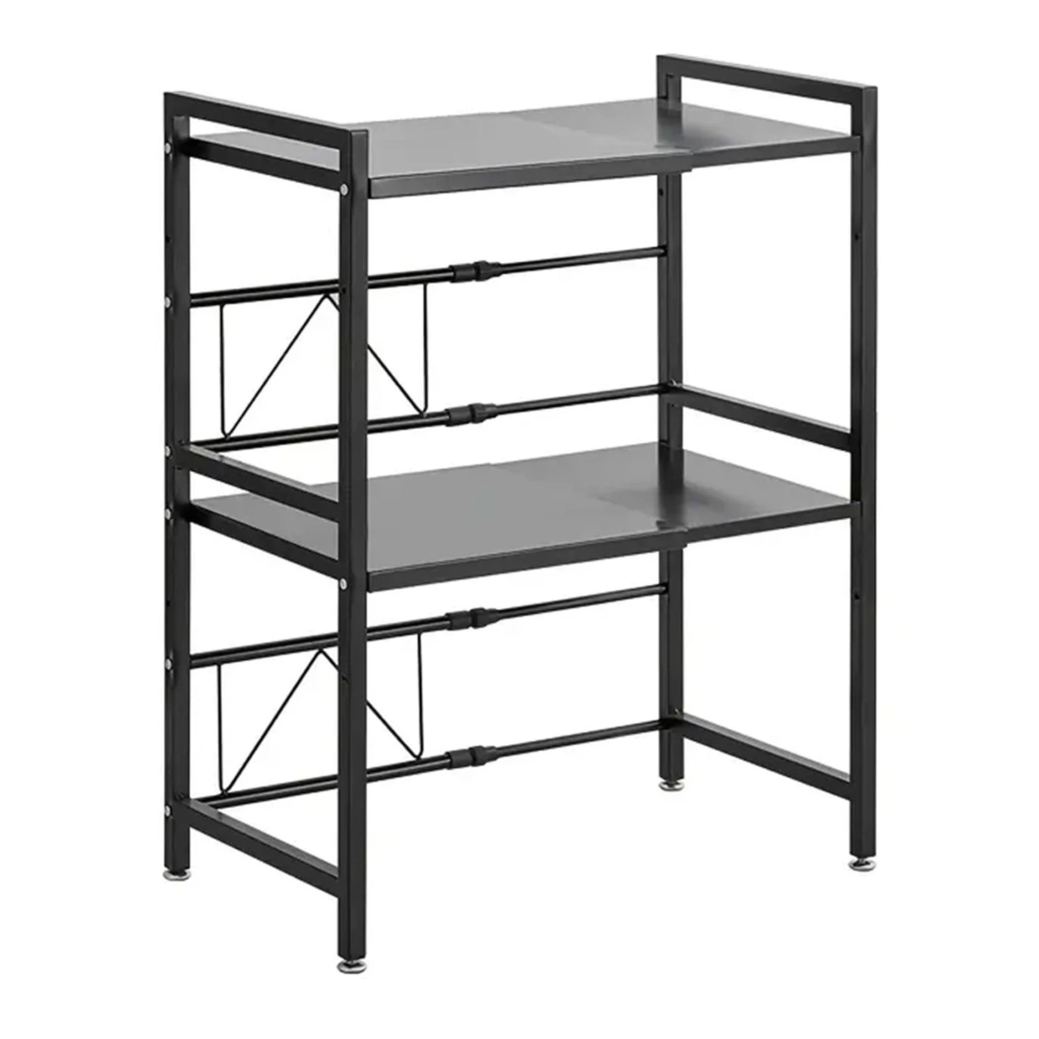 1pc Expandable 42-64cm Microwave Shelf Organizer, Moisture And Rust Proof Microwave Countertop Organizer,Tableware Storage