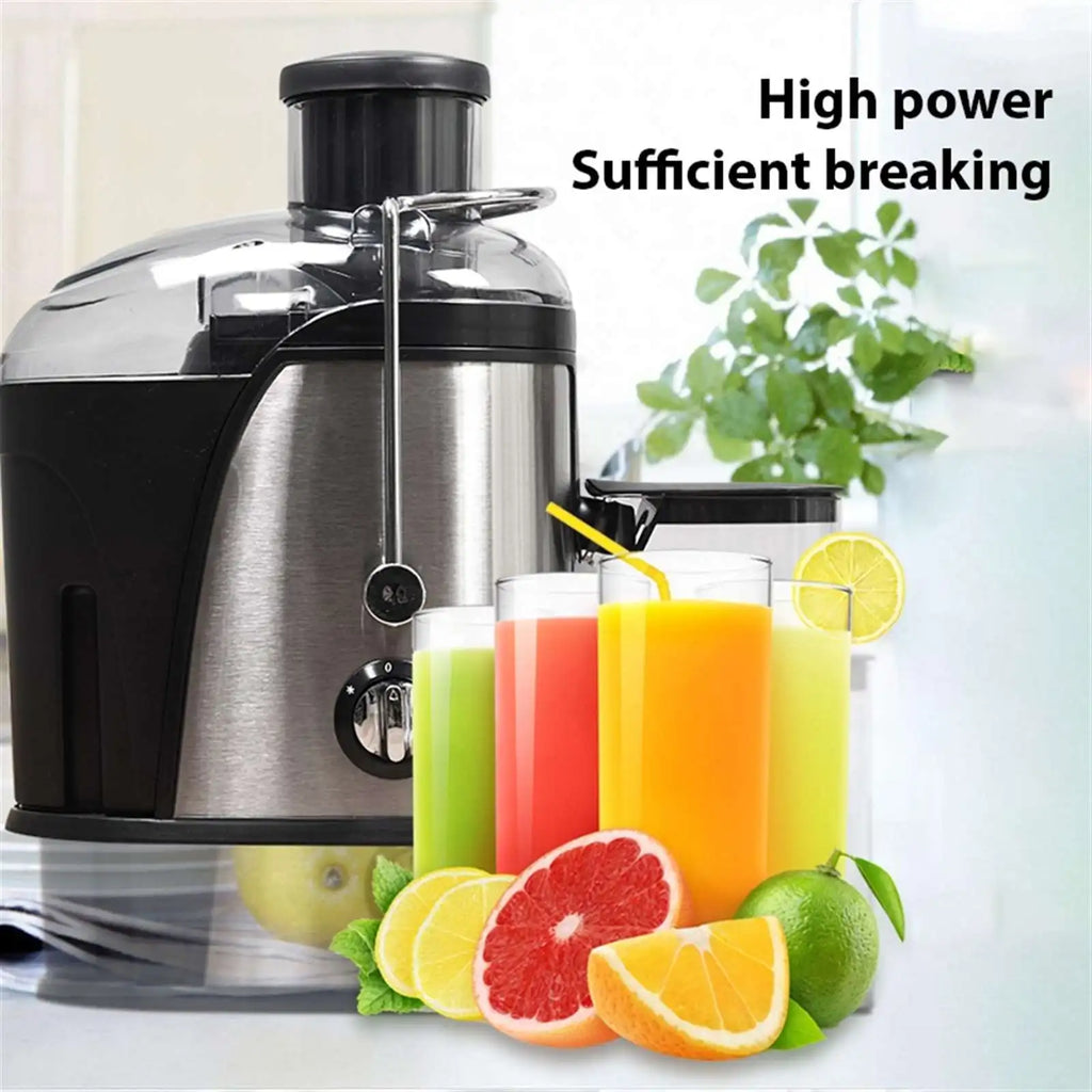 Máquina exprimidora de 400W, exprimidor de 22000RPM con boca grande de 3 pulgadas para frutas y verduras enteras, Extractor de jugo con 2 velocidades, fácil de limpiar