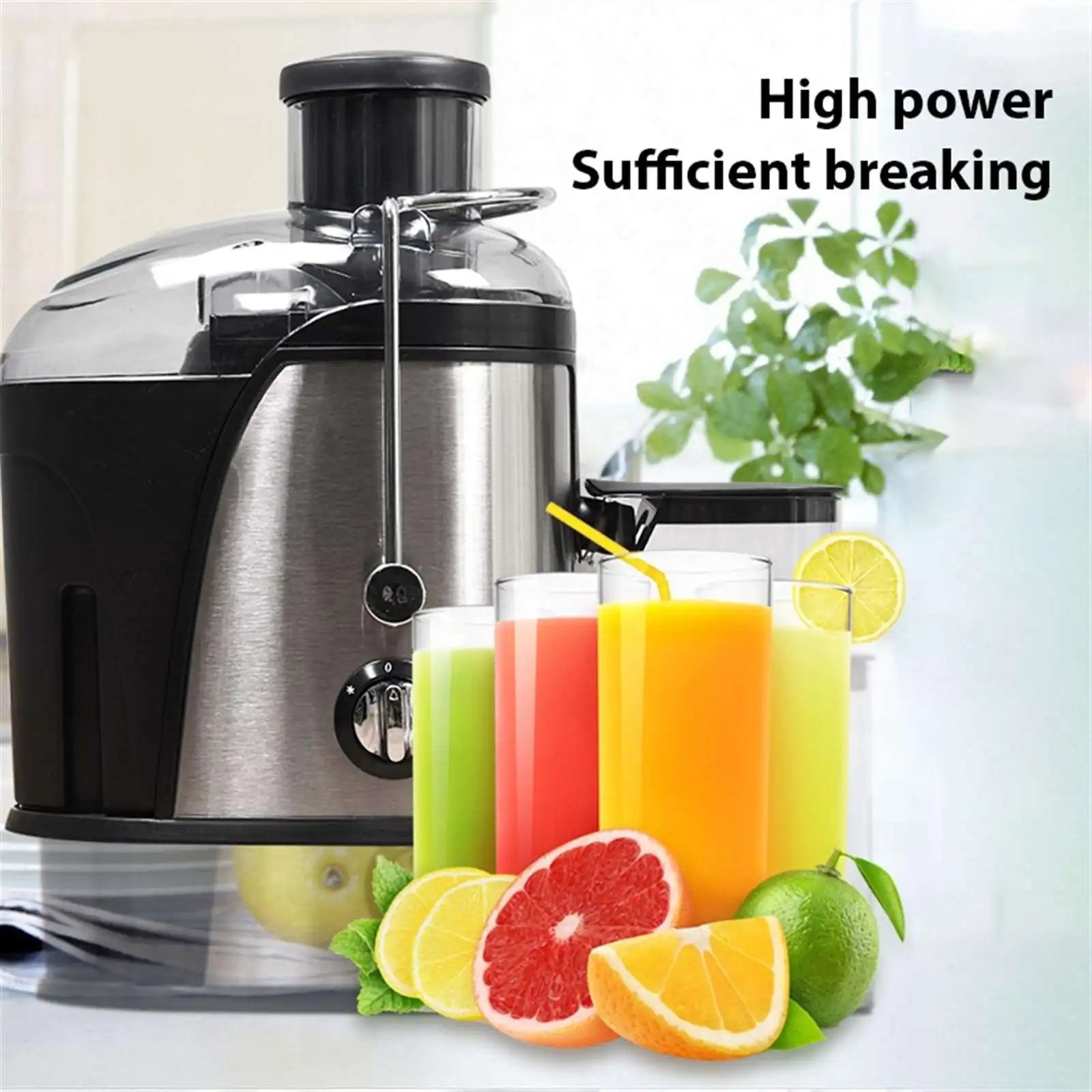 Máquina exprimidora de 400W, exprimidor de 22000RPM con boca grande de 3 pulgadas para frutas y verduras enteras, Extractor de jugo con 2 velocidades, fácil de limpiar