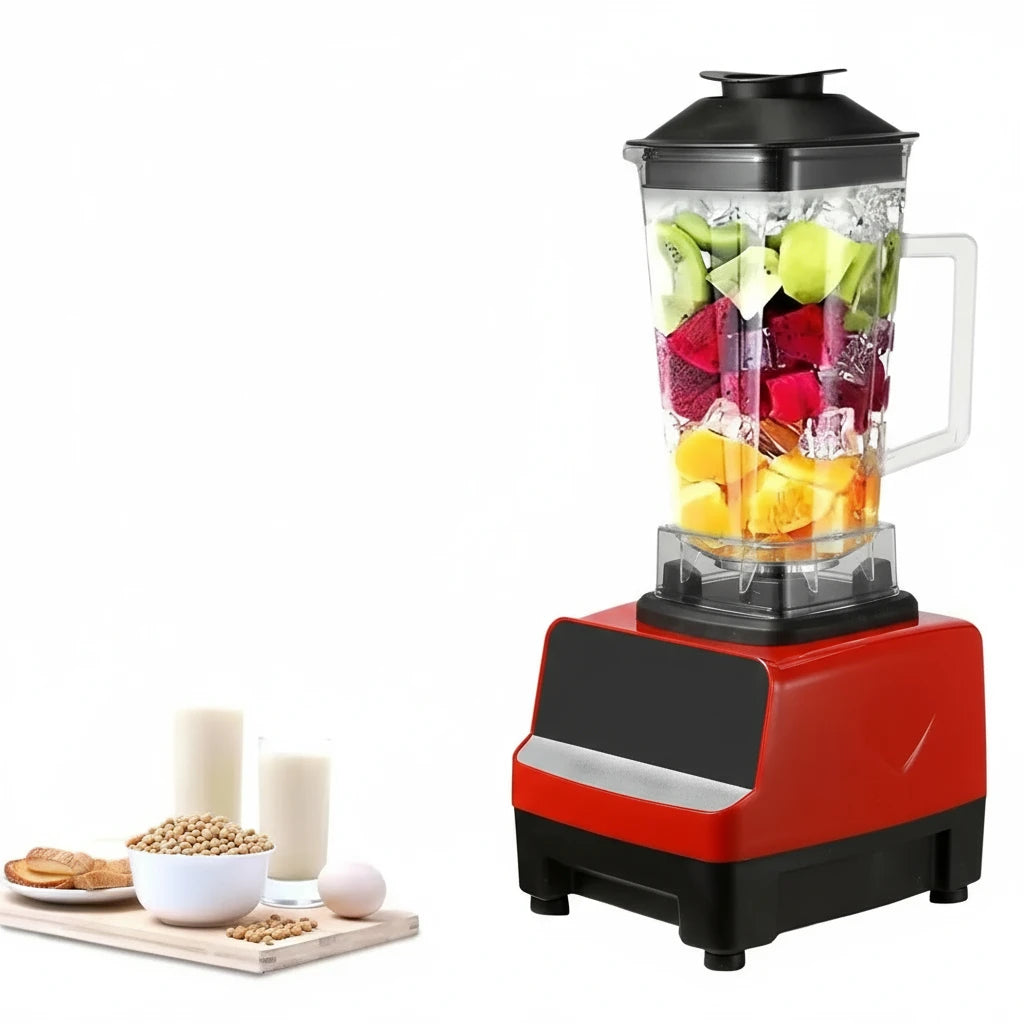 Licuadora comercial de alta potencia, batidora estacionaria de 2000W, procesador de alimentos, exprimidor de hielo para cocina, sin BPA
