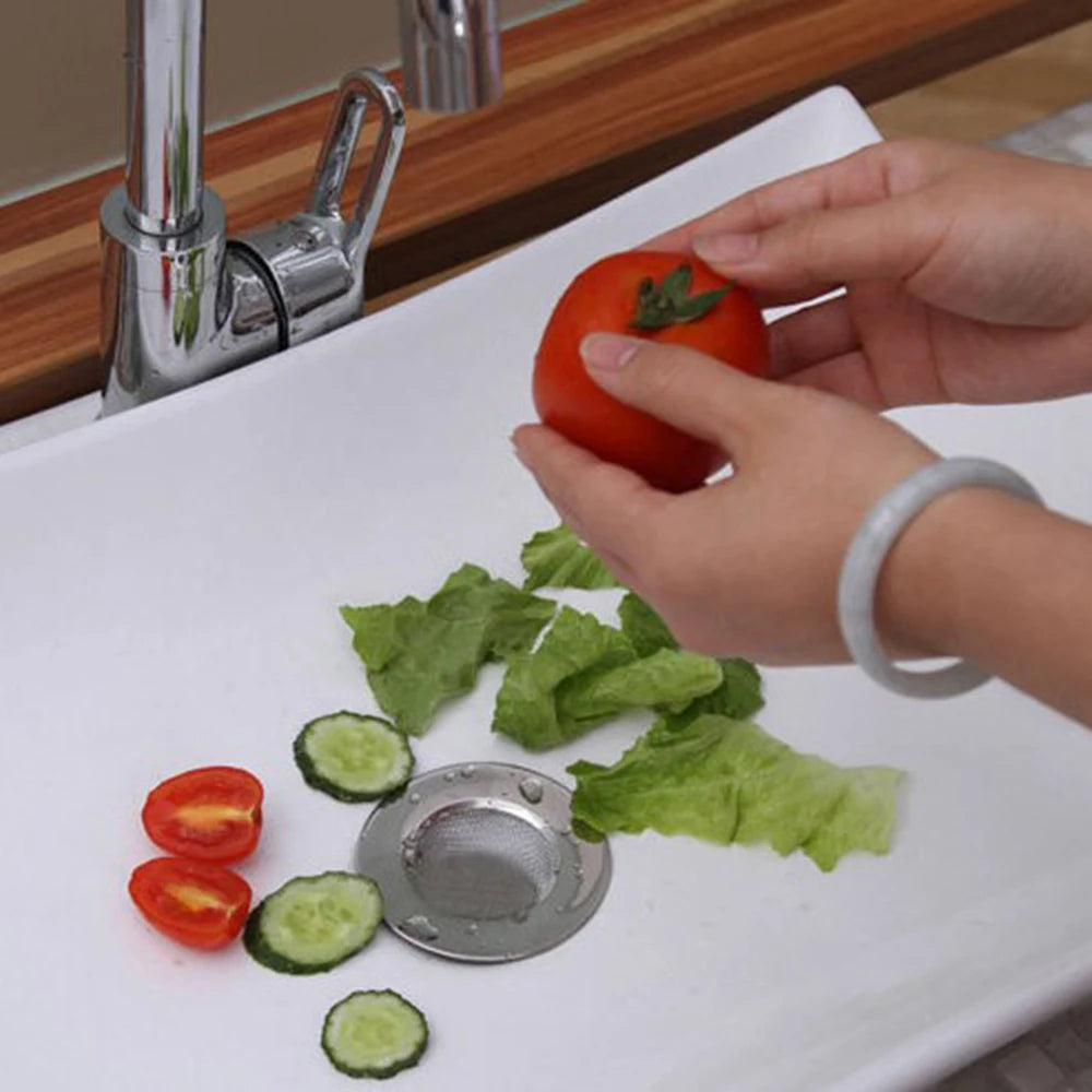 LINSBAYWU-colador de Metal para fregadero de cocina, drenaje de suelo de acero inoxidable para bañera, Colector de pelo, tapón, orificio de drenaje de ducha, trampa de filtro
