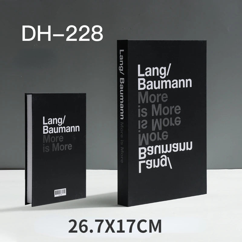 Libros falsos de moda, decoración de libros decorativos de lujo, decoración para sala de estar, libros de simulación, regalos de decoración del hogar