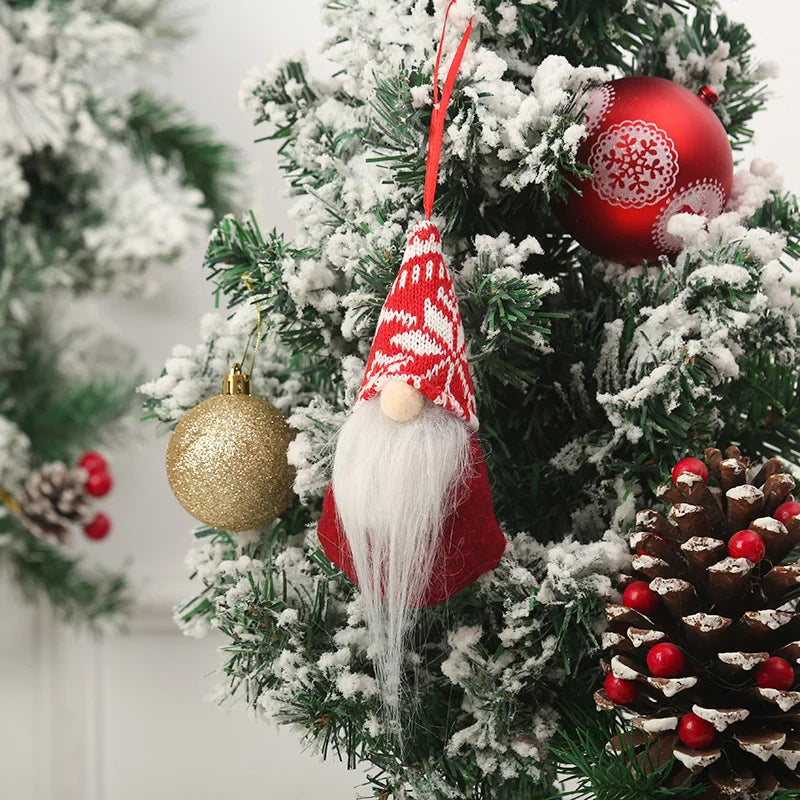 Muñecos de gnomos sin rostro de Papá Noel para Navidad, decoraciones navideñas para el hogar, adornos de decoración de árbol de Navidad, regalos de Año Nuevo, 2025, 2024