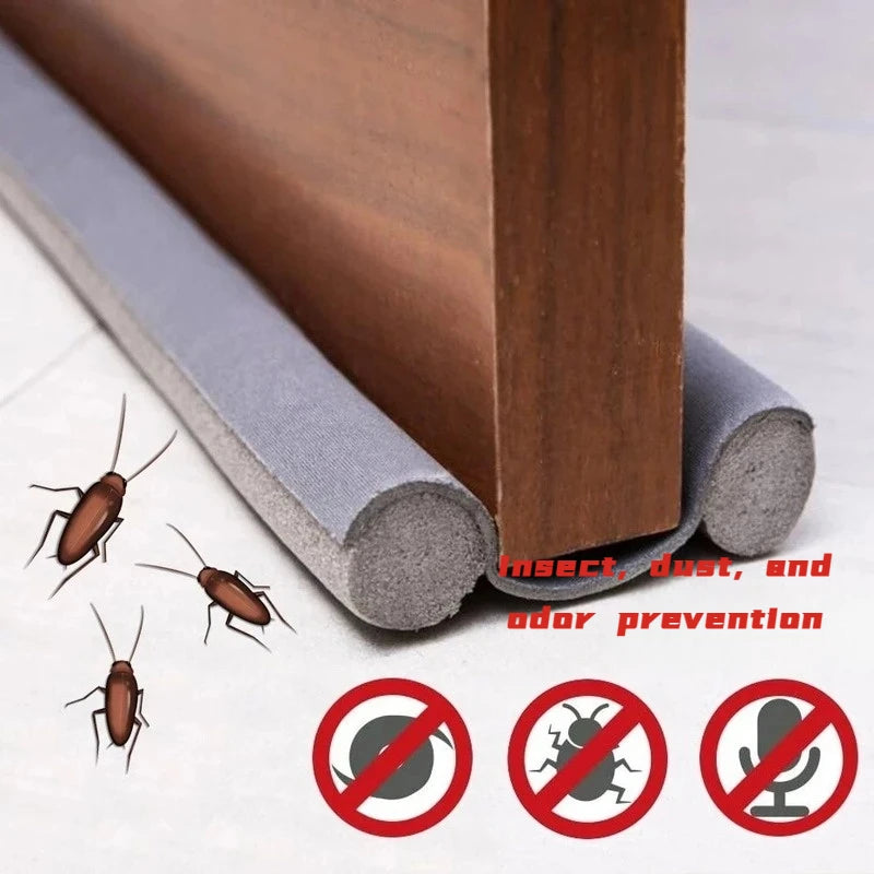 Tira de sellado a prueba de viento, tapón excluidor de tiro por protector inferior, doble Protector, tope de puerta, sellador bloqueador a prueba de polvo, insonorizado