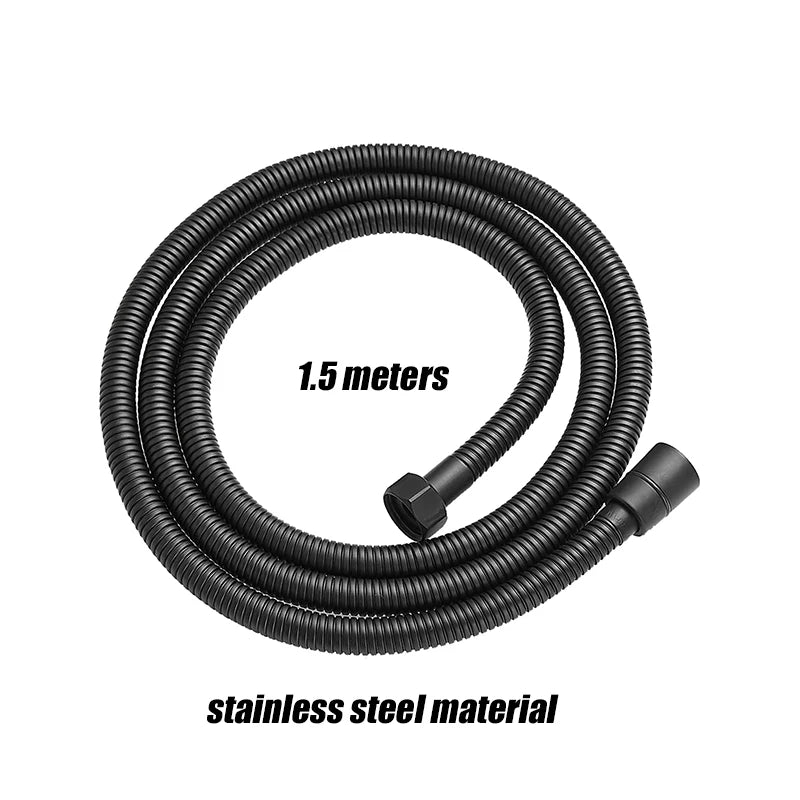 VILOYI-Cabezal de ducha ajustable, 8 modos, ahorro de agua de alta presión, cabezal de ducha negro, boquilla de ducha de masaje de baño de mano