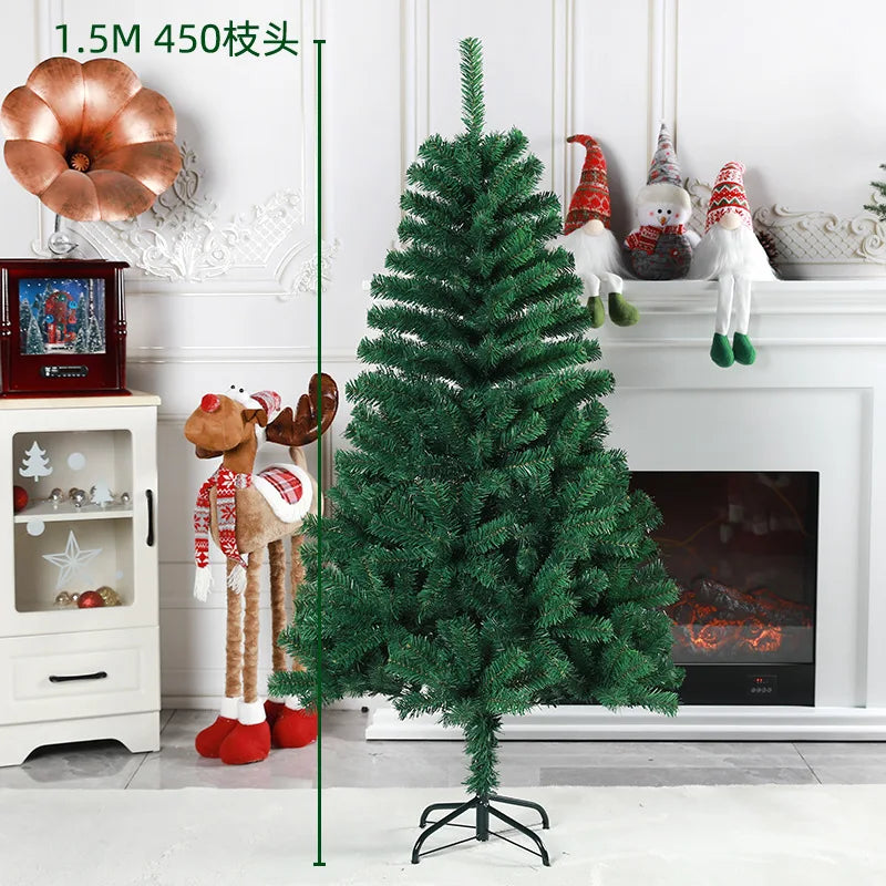 Regalo de Navidad de Año Nuevo, árbol de Navidad Artificial de 180cm, cedro, pino de abeto, árboles de Navidad de PVC, decoraciones navideñas para el hogar