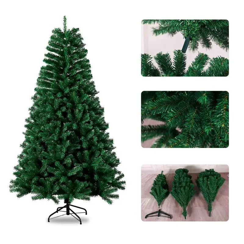Regalo de Navidad de Año Nuevo, árbol de Navidad Artificial de 180cm, cedro, pino de abeto, árboles de Navidad de PVC, decoraciones navideñas para el hogar
