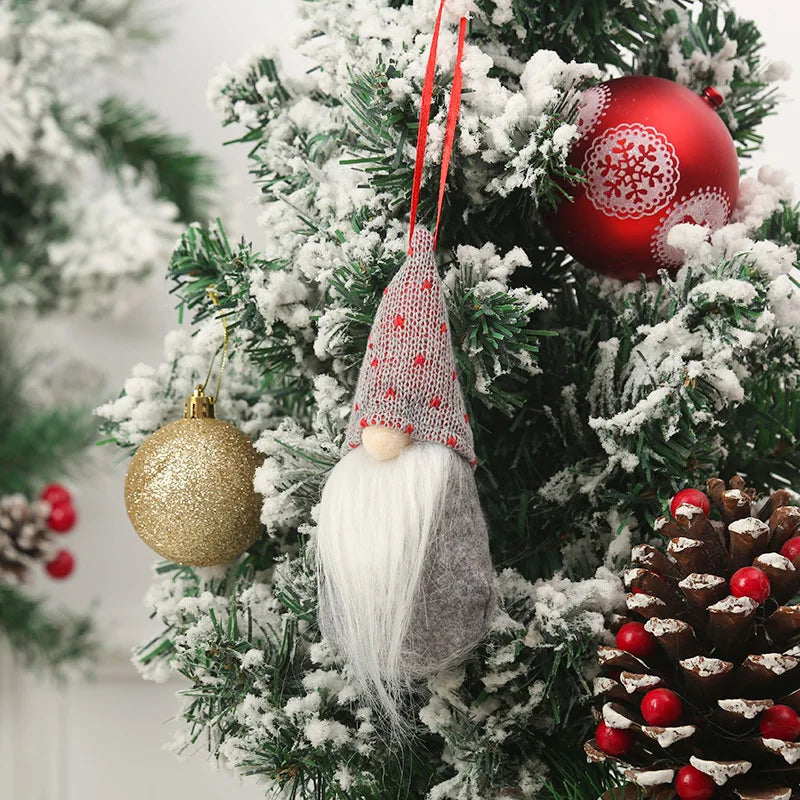 Muñecos de gnomos sin rostro de Papá Noel para Navidad, decoraciones navideñas para el hogar, adornos de decoración de árbol de Navidad, regalos de Año Nuevo, 2025, 2024