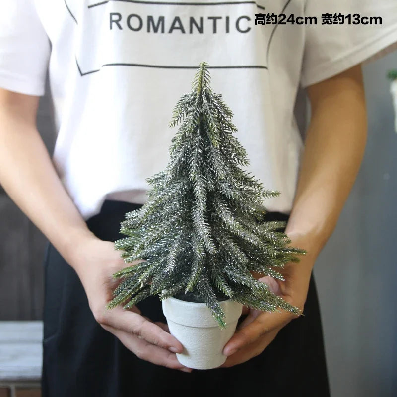 Xams-mini árbol Artificial de navidad para decoración, ventana de exhibición para restaurante, escritorio, tienda, pequeño árbol de navidad, 2019