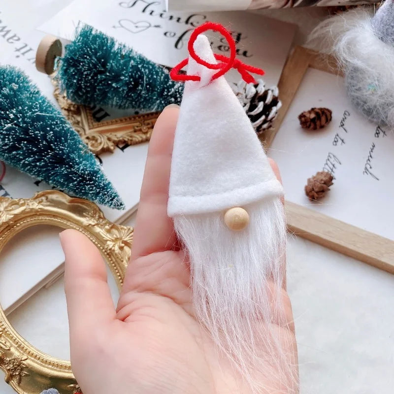 Muñecos de gnomos sin rostro de Papá Noel para Navidad, decoraciones navideñas para el hogar, adornos de decoración de árbol de Navidad, regalos de Año Nuevo, 2025, 2024