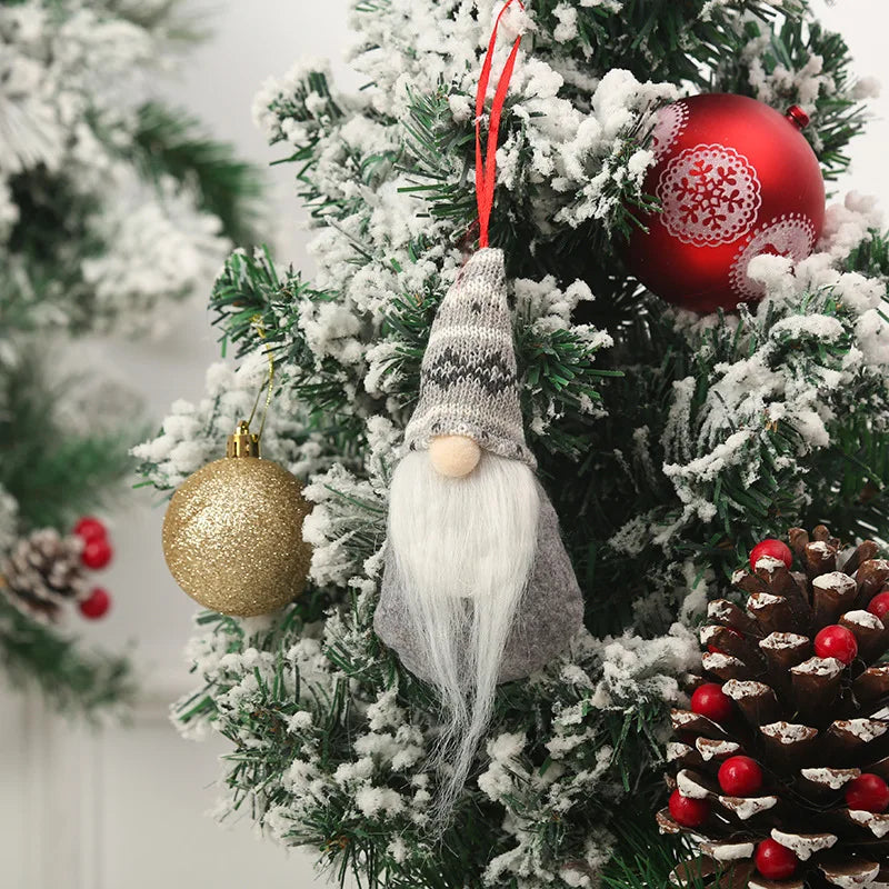 Muñecos de gnomos sin rostro de Papá Noel para Navidad, decoraciones navideñas para el hogar, adornos de decoración de árbol de Navidad, regalos de Año Nuevo, 2025, 2024
