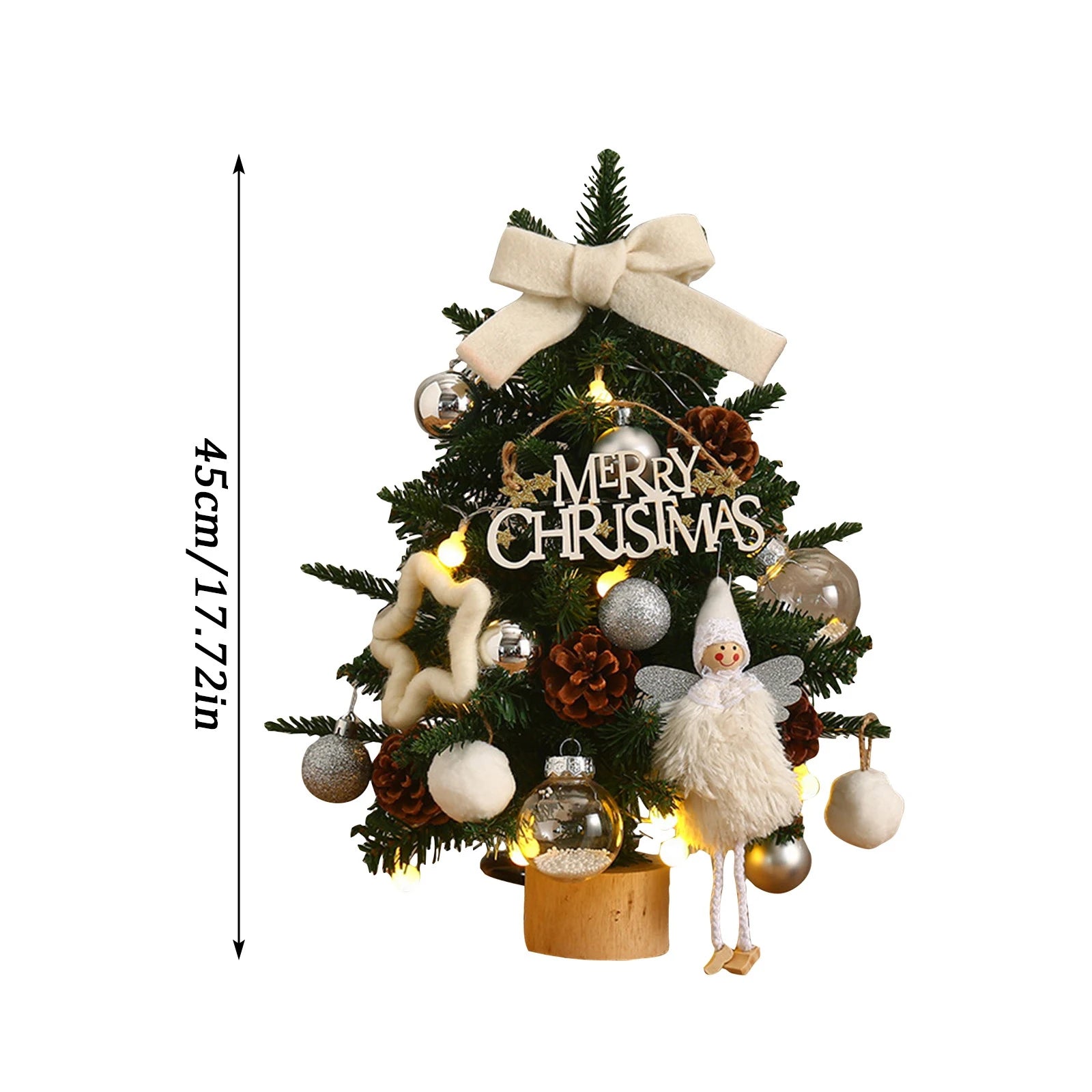 Mini árbol de Navidad, árbol de Navidad de escritorio, regalos de Navidad, Adornos de árbol de Navidad, decoración de fiesta de año nuevo, Navidad