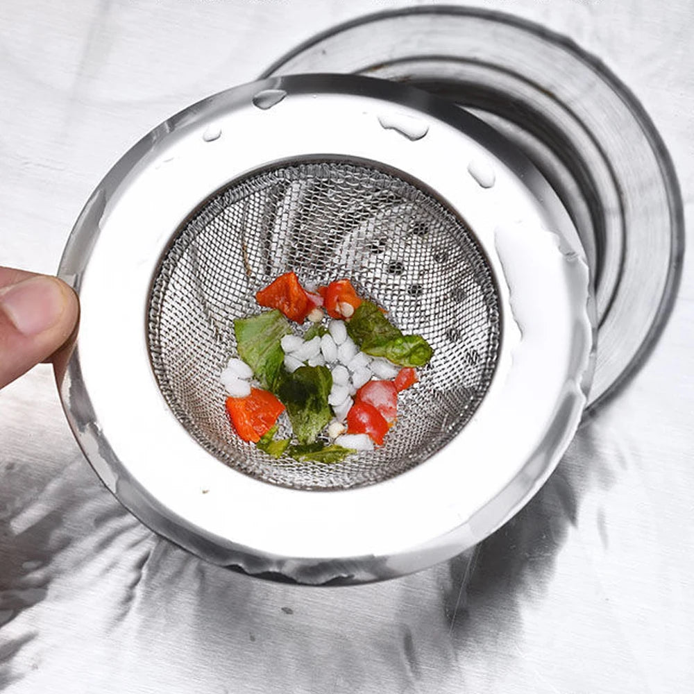 LINSBAYWU-colador de Metal para fregadero de cocina, drenaje de suelo de acero inoxidable para bañera, Colector de pelo, tapón, orificio de drenaje de ducha, trampa de filtro