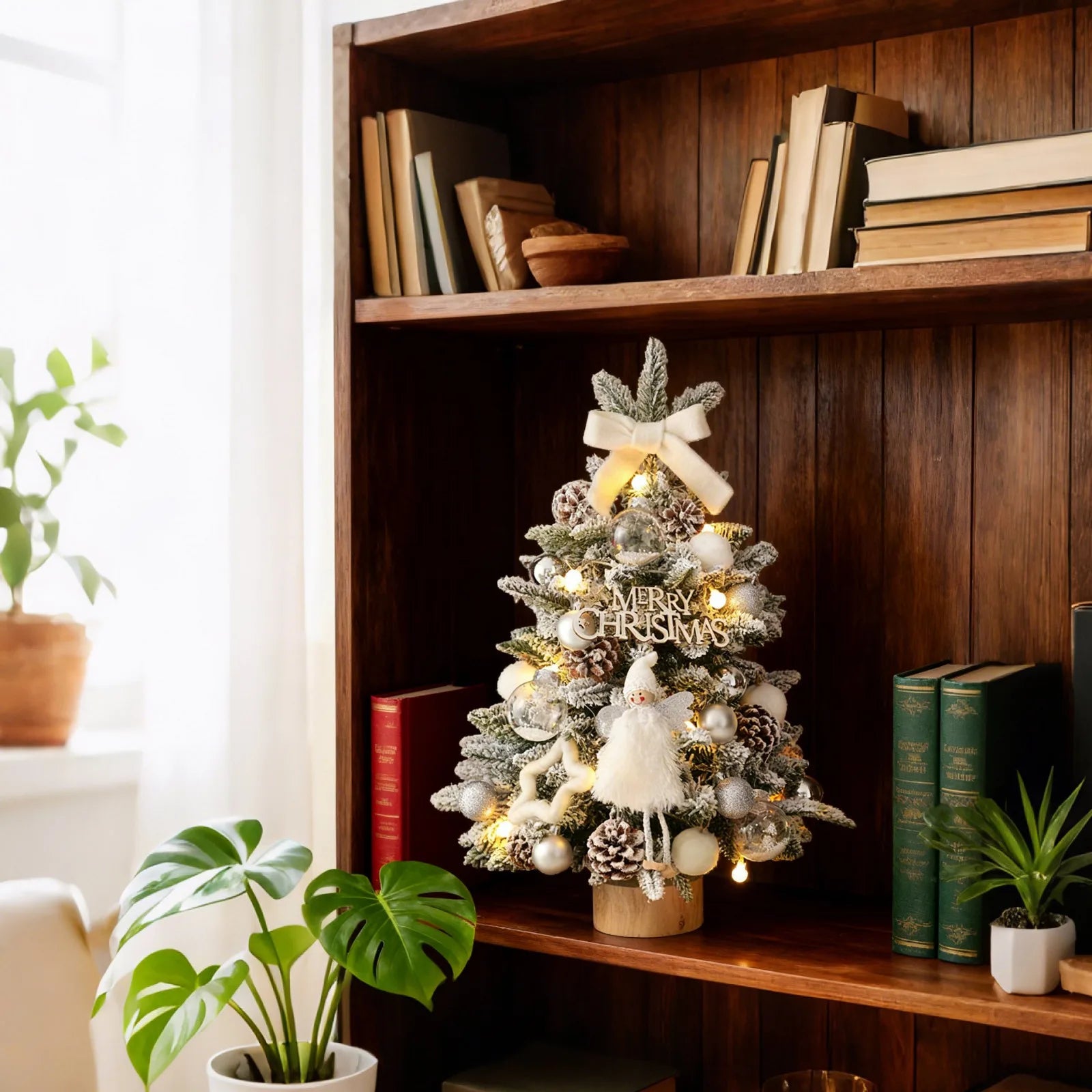 Mini árbol de Navidad, árbol de Navidad de escritorio, regalos de Navidad, Adornos de árbol de Navidad, decoración de fiesta de año nuevo, Navidad