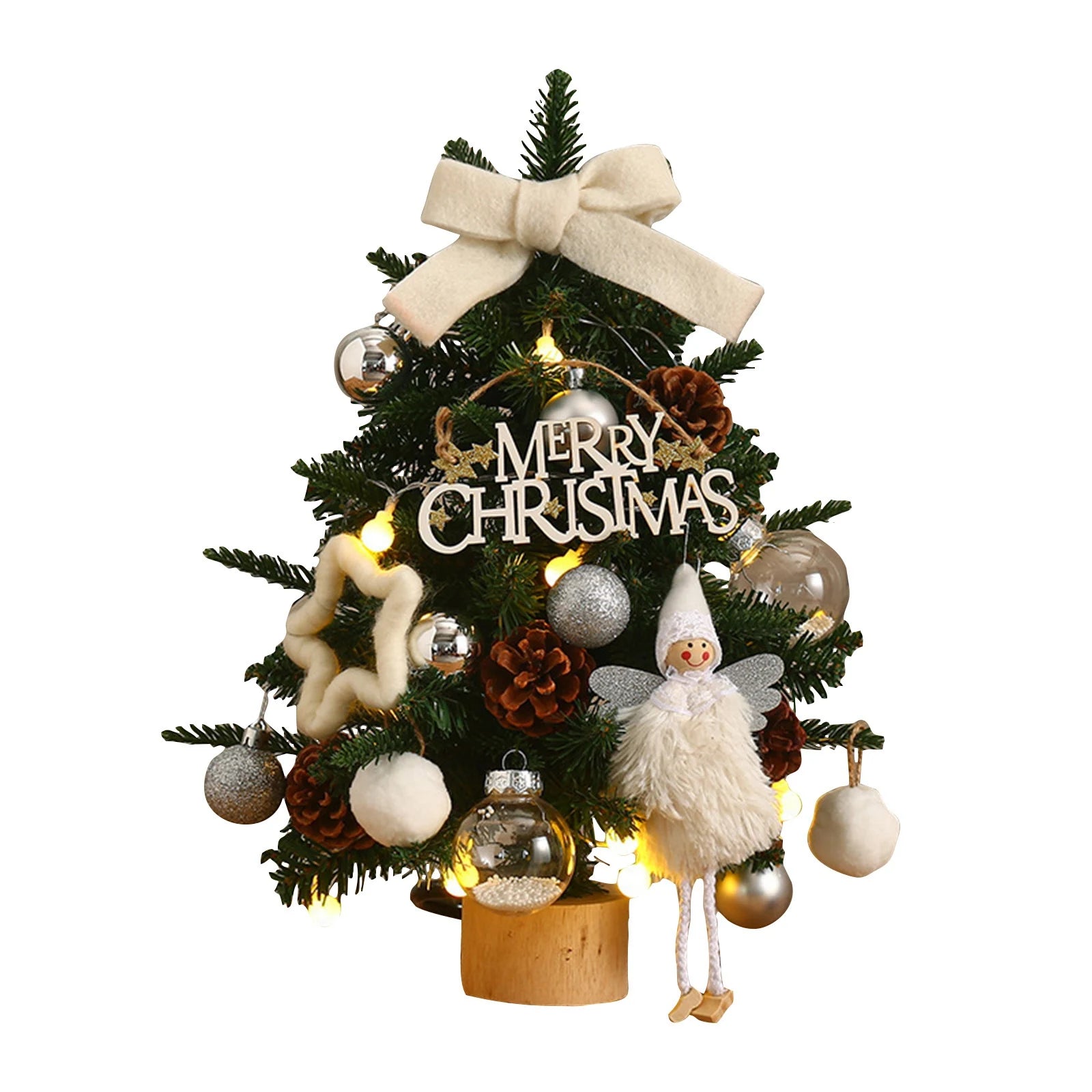 Mini árbol de Navidad, árbol de Navidad de escritorio, regalos de Navidad, Adornos de árbol de Navidad, decoración de fiesta de año nuevo, Navidad