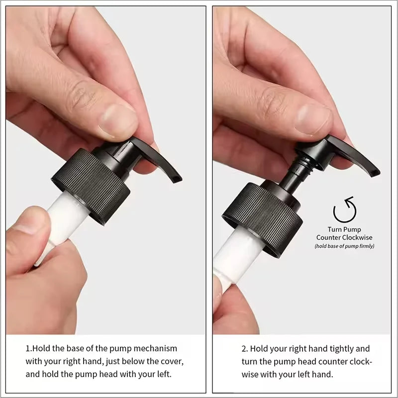 Dispensador de jabón líquido negro mate, champú acondicionador reutilizable de 300/500mL, gel de ducha, contenedor de suministros de baño para hotel