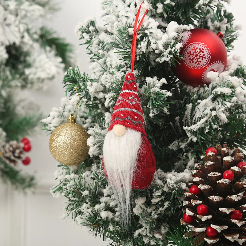 Muñecos de gnomos sin rostro de Papá Noel para Navidad, decoraciones navideñas para el hogar, adornos de decoración de árbol de Navidad, regalos de Año Nuevo, 2025, 2024