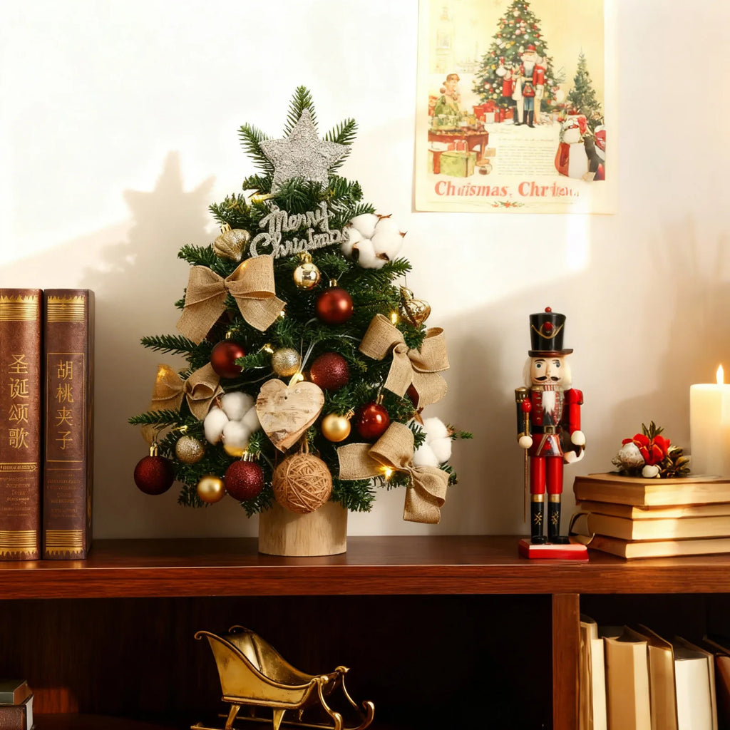 Mini árbol de Navidad, árbol de Navidad de escritorio, regalos de Navidad, Adornos de árbol de Navidad, decoración de fiesta de año nuevo, Navidad