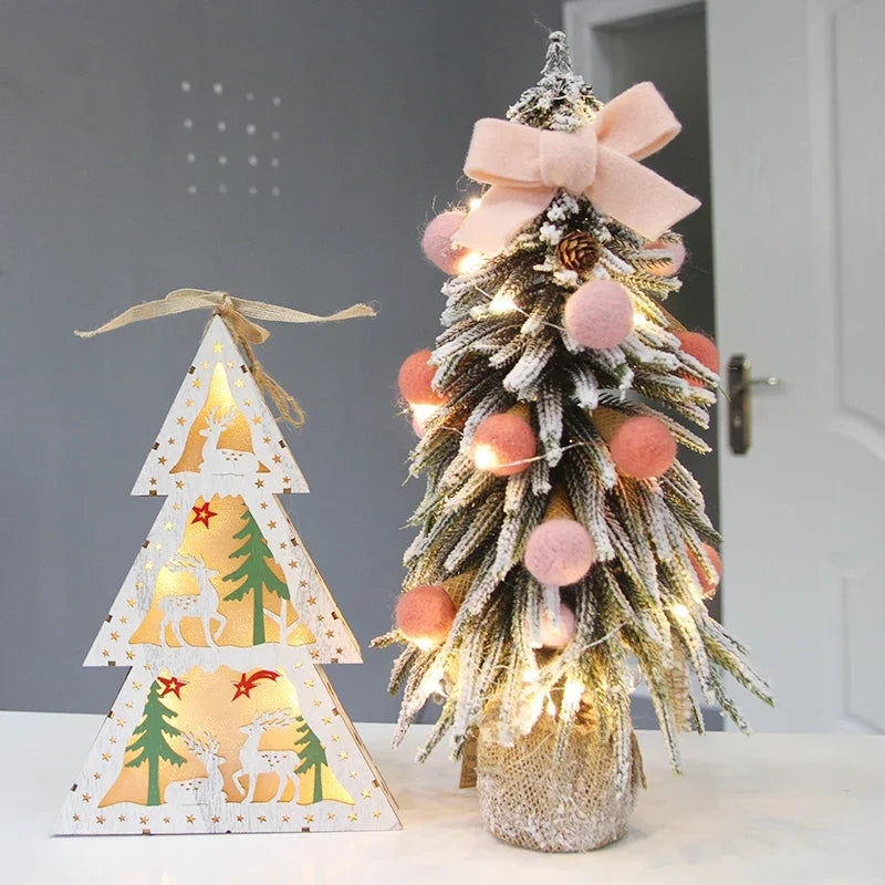 Xams-mini árbol Artificial de navidad para decoración, ventana de exhibición para restaurante, escritorio, tienda, pequeño árbol de navidad, 2019