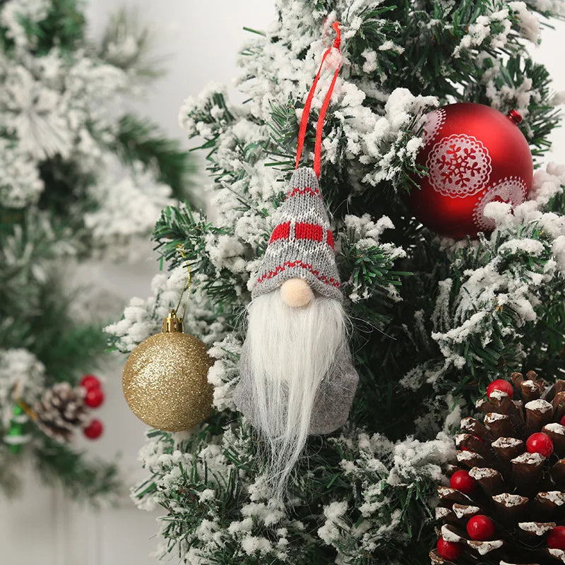 Muñecos de gnomos sin rostro de Papá Noel para Navidad, decoraciones navideñas para el hogar, adornos de decoración de árbol de Navidad, regalos de Año Nuevo, 2025, 2024