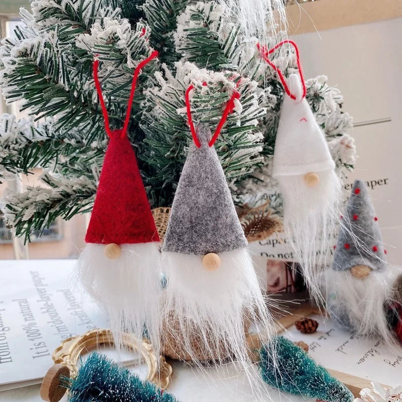 Muñecos de gnomos sin rostro de Papá Noel para Navidad, decoraciones navideñas para el hogar, adornos de decoración de árbol de Navidad, regalos de Año Nuevo, 2025, 2024