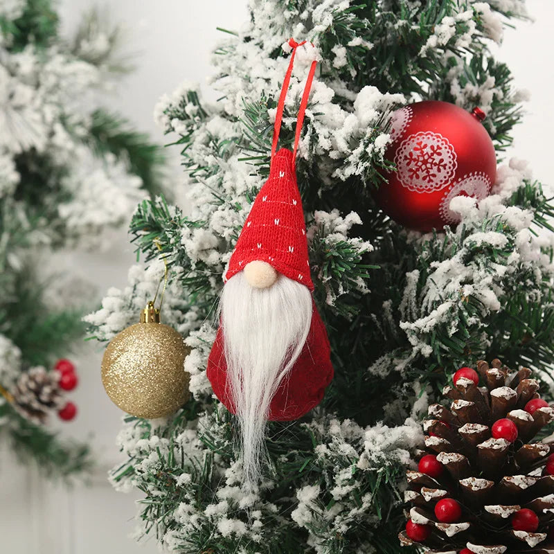 Muñecos de gnomos sin rostro de Papá Noel para Navidad, decoraciones navideñas para el hogar, adornos de decoración de árbol de Navidad, regalos de Año Nuevo, 2025, 2024