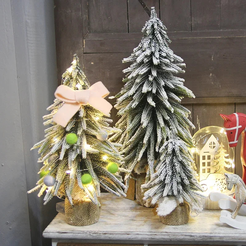 Xams-mini árbol Artificial de navidad para decoración, ventana de exhibición para restaurante, escritorio, tienda, pequeño árbol de navidad, 2019