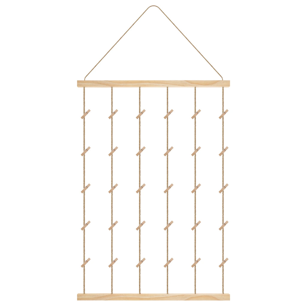 Decoración para colgar en la pared con exhibición de fotos, decoración bohemia para el hogar, cuentas de cuerda de algodón, tapiz de macramé para colgar en la pared, decoración romántica para habitación